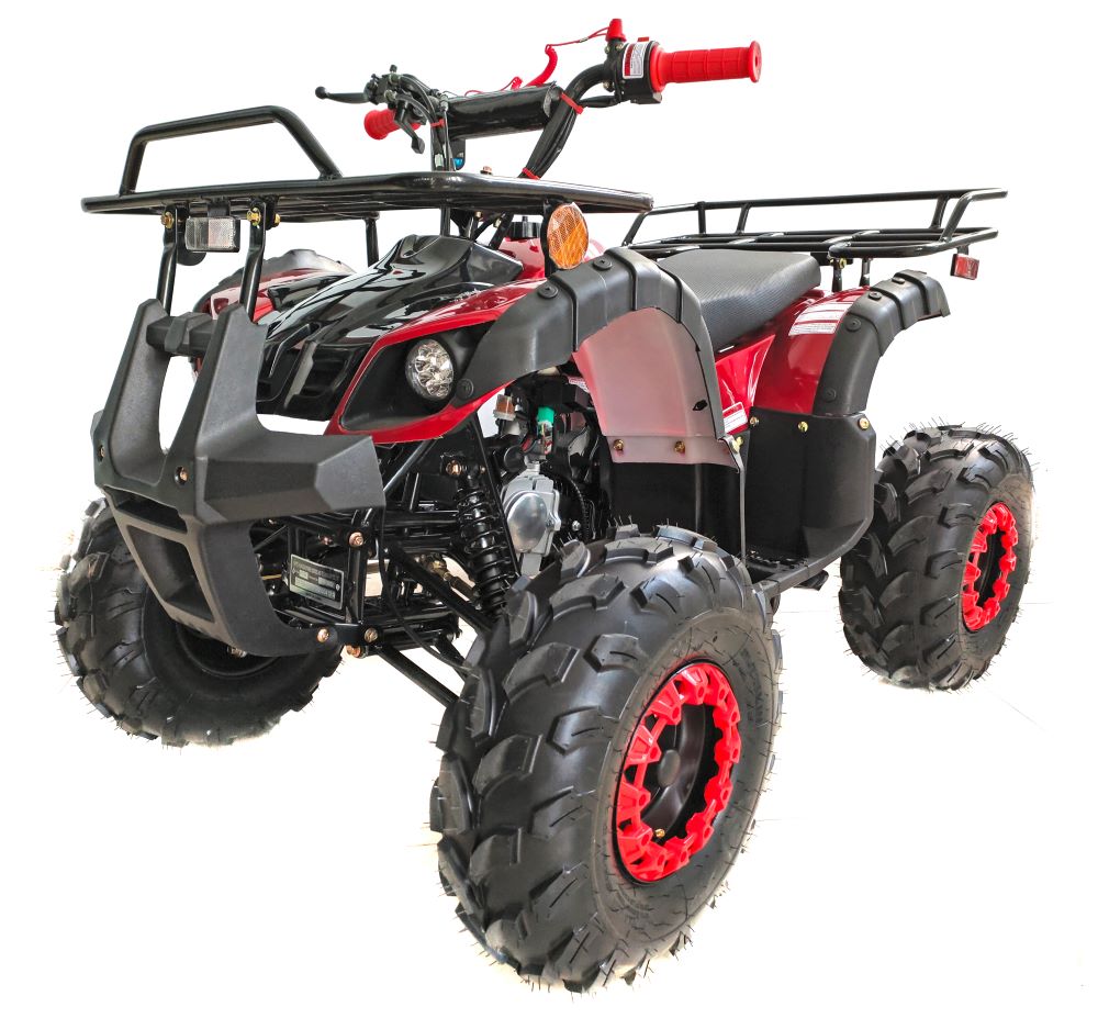 New Upgraded 125cc ATV for youth and kids 4 Wheeler with Reverse, LED Lights and matching Rims