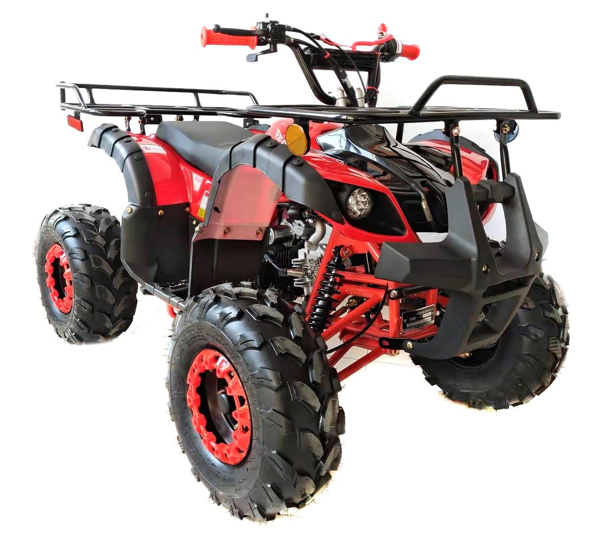 New Upgraded 125cc ATV for youth and kids 4 Wheeler with Reverse, LED Lights and matching Rims