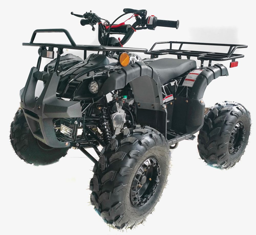 New Upgraded 125cc ATV for youth and kids 4 Wheeler with Reverse, LED Lights and matching Rims