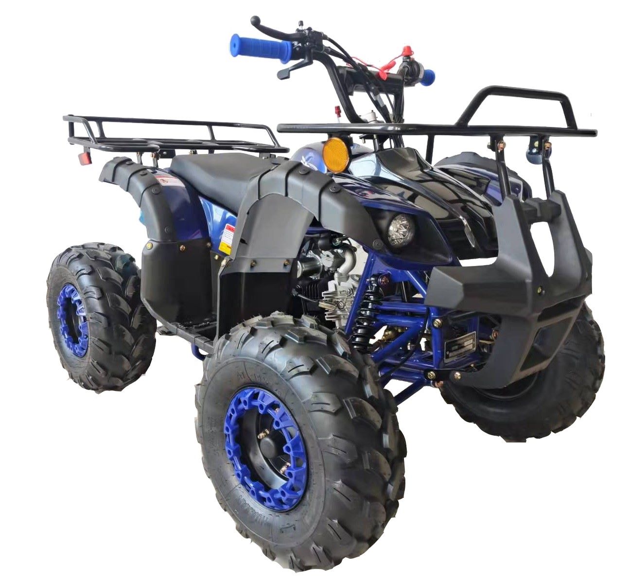 New Upgraded 125cc ATV for youth and kids 4 Wheeler with Reverse, LED Lights and matching Rims