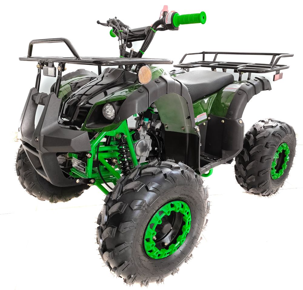 New Upgraded 125cc ATV for youth and kids 4 Wheeler with Reverse, LED Lights and matching Rims