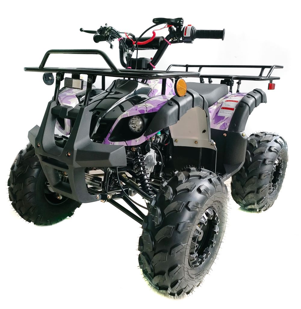 New Upgraded 125cc ATV for youth and kids 4 Wheeler with Reverse, LED Lights and matching Rims