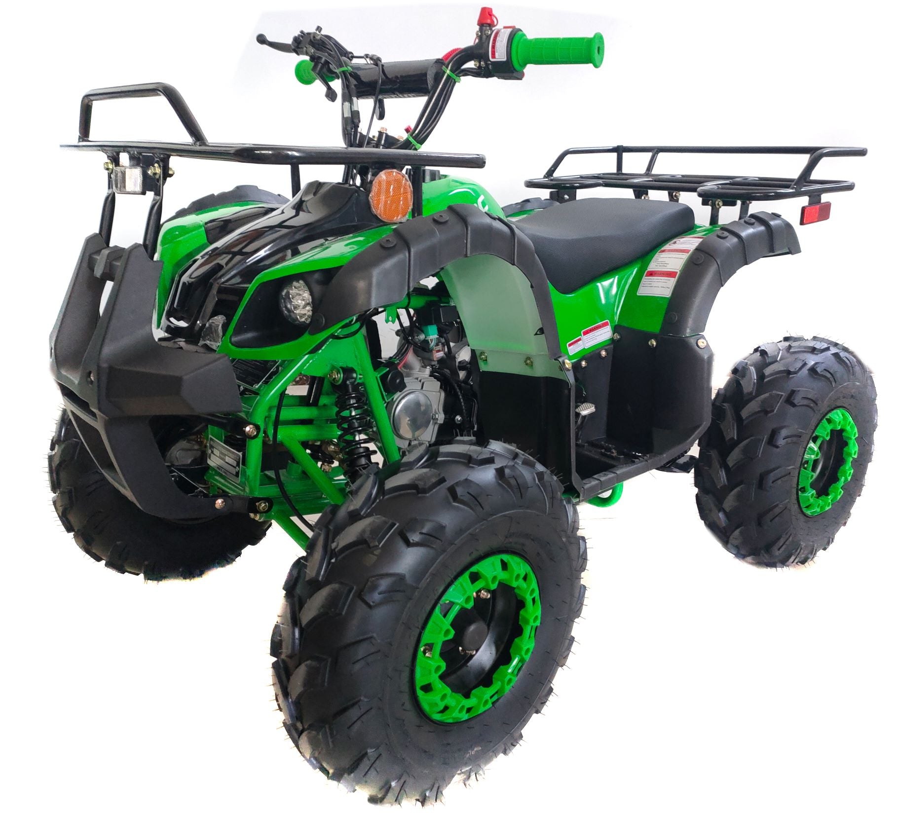 New Upgraded 125cc ATV for youth and kids 4 Wheeler with Reverse, LED Lights and matching Rims