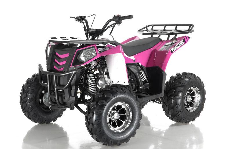 APOLLO COMMANDER DLX 125CC ATV w/Upgraded Chrome Rims, Auto With Reverse 4-Stroke, Single Cylinder, OHC