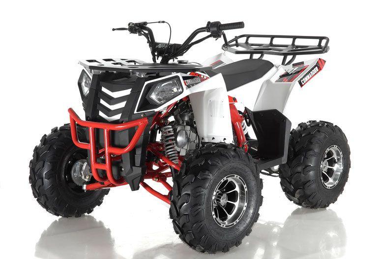 APOLLO COMMANDER DLX 125CC ATV w/Upgraded Chrome Rims, Auto With Reverse 4-Stroke, Single Cylinder, OHC