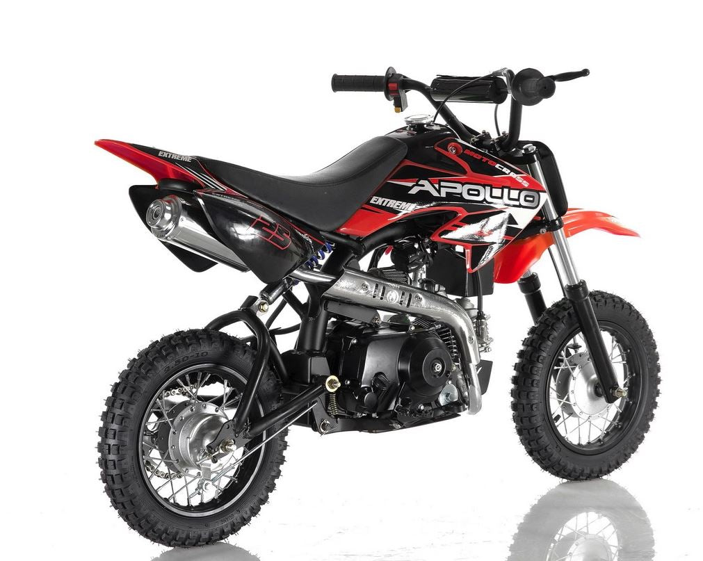 Apollo DB-25 70cc Fully Automatic w/ Training wheels C.A.R.B approved Kids Dirt Bike