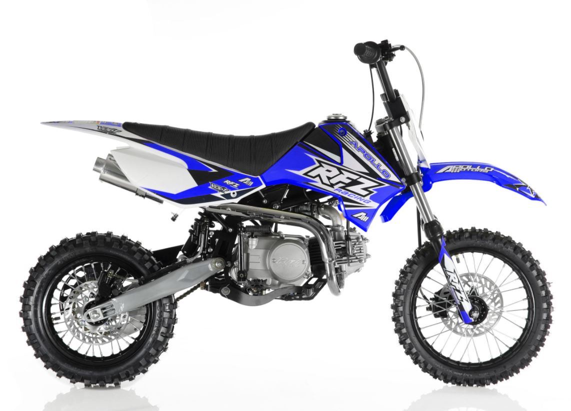 Apollo DB-X4 110cc Semi Automatic Off-Road Dirt Bike, Kick Start, Air Cooled, 4-Stroke