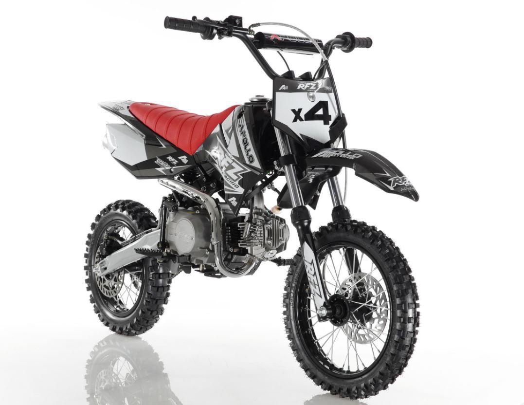 Apollo DB-X4 110cc Semi Automatic Off-Road Dirt Bike, Kick Start, Air Cooled, 4-Stroke