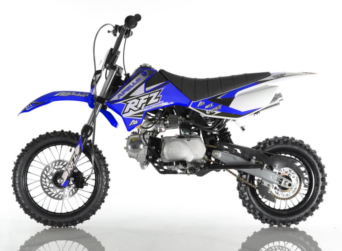 Apollo DB-X4 110cc Semi Automatic Off-Road Dirt Bike, Kick Start, Air Cooled, 4-Stroke