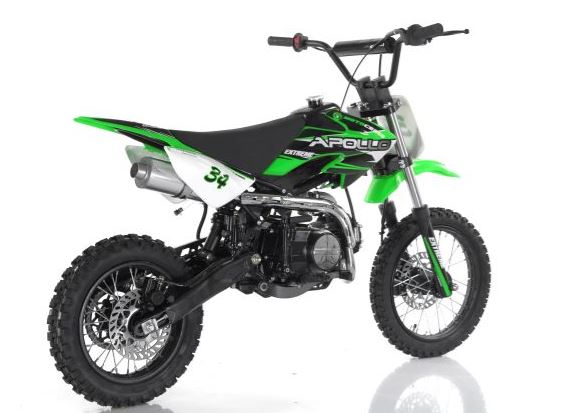 APOLLO DB-34CRF 110cc DirtBike Semi Automatic kids 4 Stroke Air Cooled