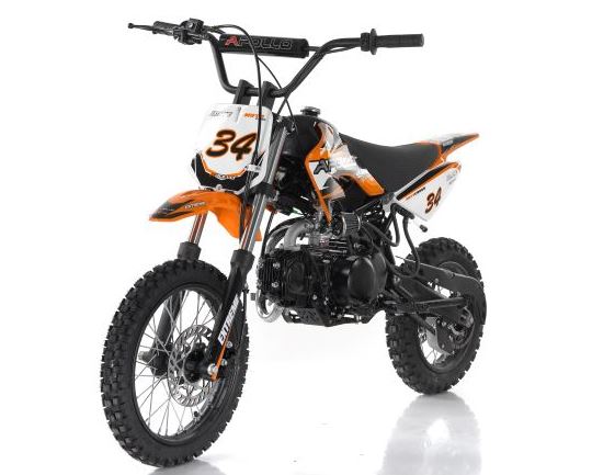 Apollo AGB-34CRF-110cc 4-Stroke Single Cylinder Pit Dirt Bike