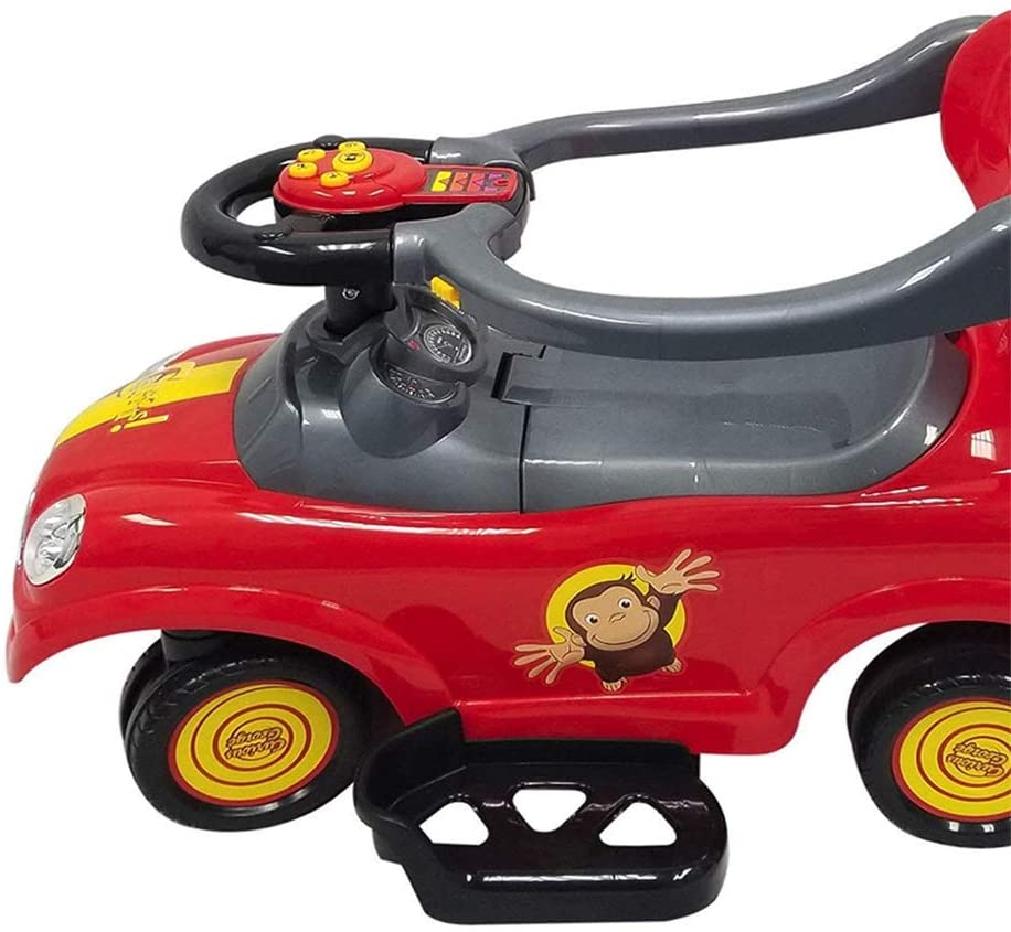 Best Ride On Cars 3 in 1 (licensed) Curious George Push Car