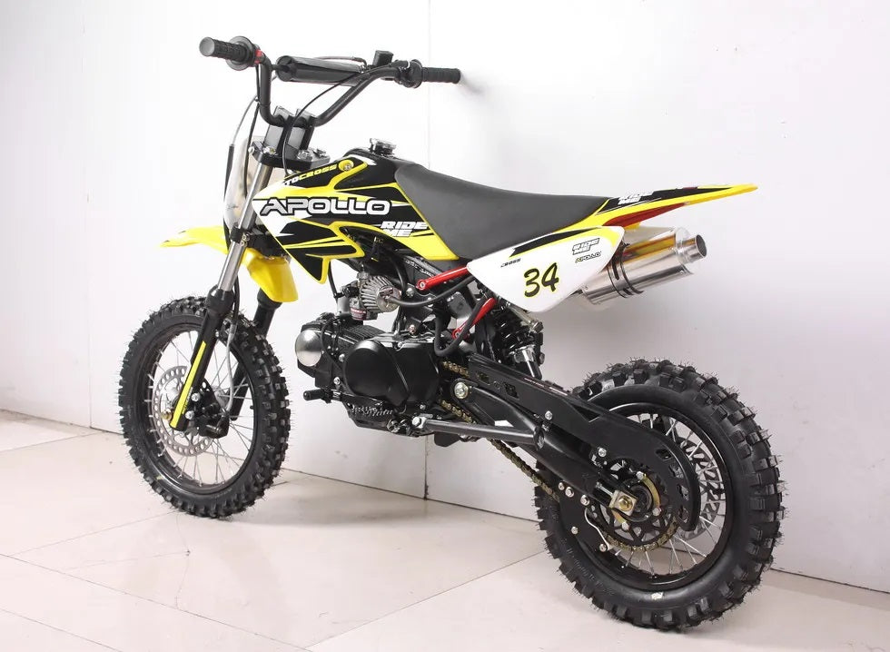 APOLLO DB-34CRF 110cc DirtBike Semi Automatic kids 4 Stroke Air Cooled