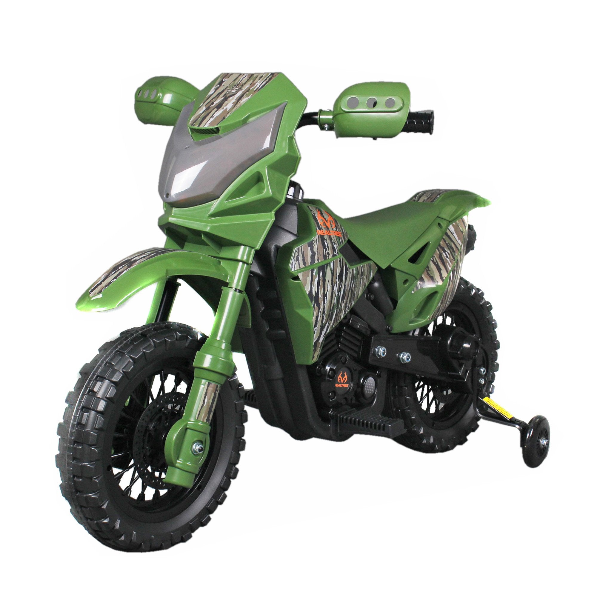 Best Ride On Cars Realtree Original Dirtbike, 6V, Camo Green