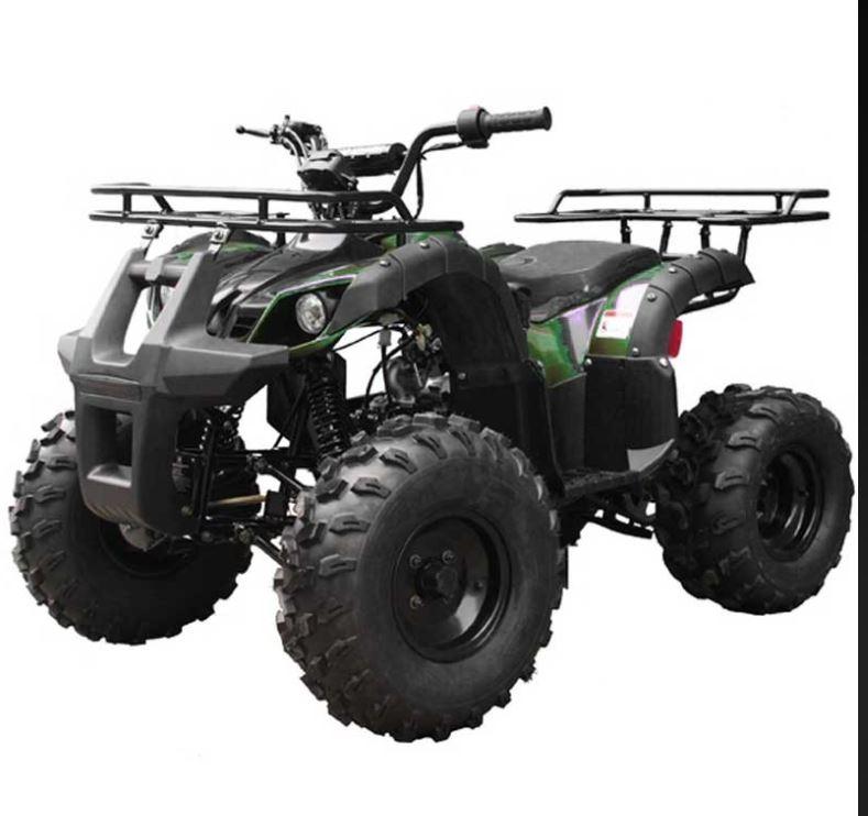 TAO TAO 125cc Utility ATV is Fully Automatic and Reverse, Remote control and Big Alloy Rims and Rugged Tires 19"/18" and Big LED Headlights